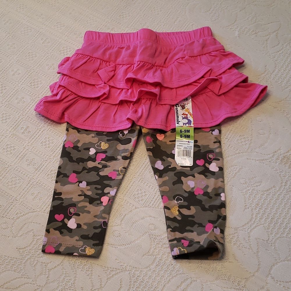 NWT Adorable Garanimals Pink Camo Camouflage Outfit Sz 6-9 Mos - Picture 8 of 9